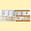 Kumasinova 15.9"H Modern Minimalist Tufted Dining Chairs Set of 2/4/6,Elegant Metal Armless Chairs with PU Back for Dining Room&Kitchen - 2 of 4