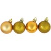 Northlight 96ct Shatterproof 4-Finish Christmas Ball Ornament Set 1.5" - Antique Gold - 2 of 3
