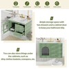 Elegant Floating Bathroom Vanity Sink and Cabinet Combo with 1 Door and 2 Drawers - 4 of 4