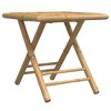 vidaXL Bistro Table Black 15.7"x27.5" Metal - 2 of 4