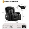 Oversized Power Lift Recliner Chair, Home Theater Seating with Lumbar Support, Faux PU Leather Recliner Sofa - 2 of 4