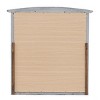 GlasFlength Decorative Wall Mirrors Contemporary Framed Elegant Mirror with Clean Simple Design for Modern Living Room, Gray, 37"*2"*35" - 3 of 4