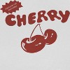 Rerun Island Women's Cherry Dont You Call Short Sleeve Graphic Cotton Cropped Loose T-shirt - Bright White M - 2 of 4