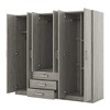 TIRAMISUBEST 6 Door Large Storage Wardrobe with Hanging Rods and Storage Shelves, Modern Bedroom Armoire Closet with 3 Storage Drawers - 4 of 4