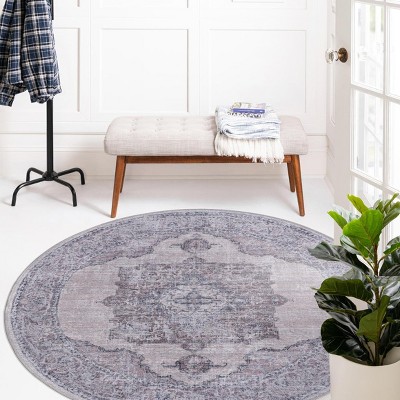 Unique Loom Mangata Mariah Medallion Washable Indoor Flatweave Woven Area Rug