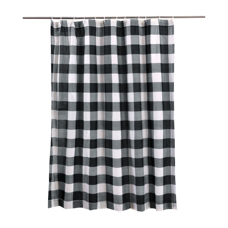 Camden Black Shower Curtain - One Shower Curtain - Levtex Home, 3 of 4
