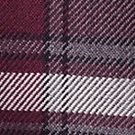 burgundy/gray plaid