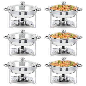 Chafing Dishes for Buffet,5QT Stainless Steel Chafing Dish Buffet Set with Lids, Food Warmers for Parties Buffet, Buffet Servers and Warmers for Home - 1 of 4