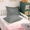 2 Pack 500 Thread Count Cotton Envelope Toddler Pillowcases, Ultra Soft Travel Pillow Cases - NTBAY - 3 of 4