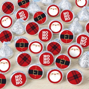 Big Dot of Happiness Jolly Santa Claus - Christmas Party Small Round Candy Stickers - Party Favor Labels - 324 Count - 1 of 4