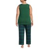 Lands' End Women's Brushed Cozy Waffle Jersey 3 Piece Pajama Set - Tank Top Pant and Robe - 2 of 4