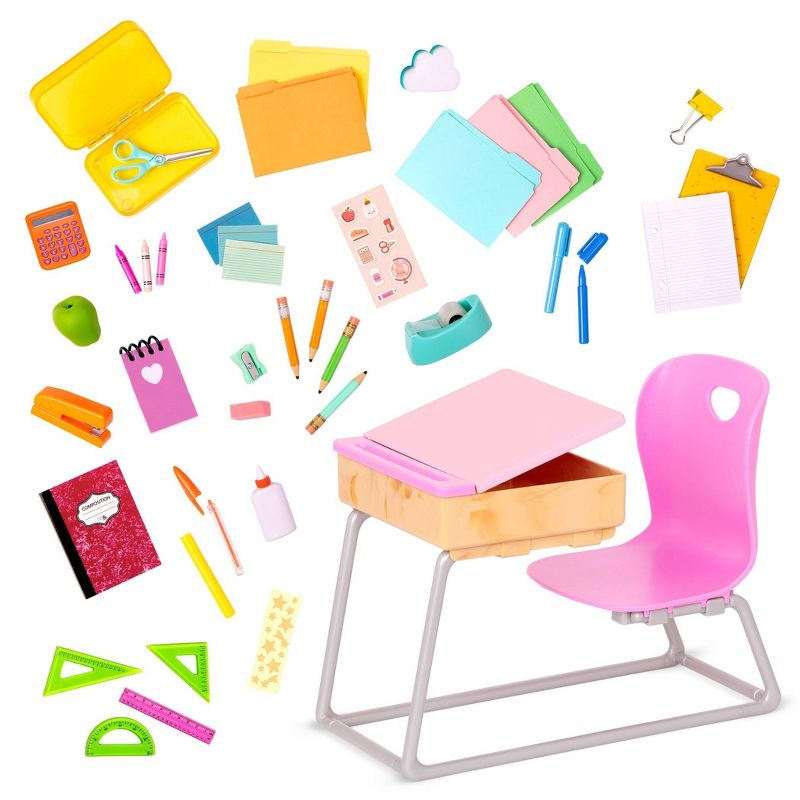 Our Generation Flying Colors School Desk &#38; Supplies Accessory Set for 18&#34; Dolls, 6 of 7