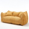 CAVINAS Chenille Bean Bag Chair with High-Resilience Foam,Lazy Sofa Chair with Armrest and 2 Seats,Lounge Chair for Living Room - 2 of 4