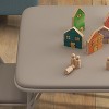 Acekool 3-Piece Folding Table and Chair Set, Square Portable Table, Soft PU Cushions, No Assembly, Space Saving, for Kitchen - 2 of 4