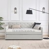 Twin Size Upholstered Daybed with Twin Size Trundle for Bedroom or Apartment - 3 of 4