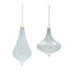 Frosted Blue Glass Ornaments – Set of 6 - 2 of 4