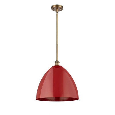 Plymouth Dome - 1 Light Stem Hung Pendant In Industrial Style-16.75 Inches Tall and 16 Inches Wide
