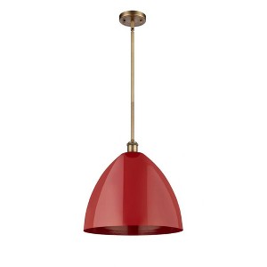 Plymouth Dome - 1 Light Stem Hung Pendant In Industrial Style-16.75 Inches Tall and 16 Inches Wide - 1 of 1