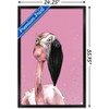 Trends International Snowtap - Flamingo Photobomb Framed Wall Poster Prints - 3 of 4