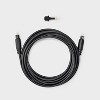 10' Toslink Digital Fiber Optic Cable with Mini Adapter - dealworthy™ - image 2 of 3