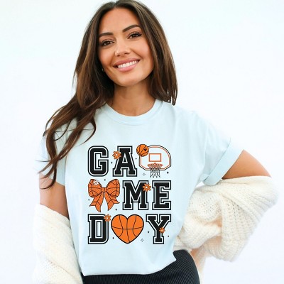 Simply Sage Market Basketball Game Day Coquette Garment Dyed Tee