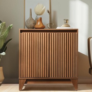 KOLIGEY 32" Tall 2 - Door Accent Cabinet With Adjustable Shelf - 1 of 4