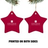 Chapman University Primary Logo StarShaped Porcelain Holiday Christmas Tree Ornament  3.1" - 2 of 4