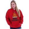 Funny Christmas Happy Pizzamas Pizza Hoodie Sweatshirt Women Men Brisco Brands - 3 of 4