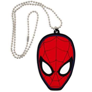 Marvel Spider-Man Printed Tin Case w/ Rubber Charm Costume Jewelry