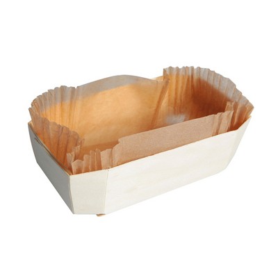 PacknWood Wooden Baking Mold 25-Ounce Volume, 6.8" x 4.5" x 2.2" High - Case of 80