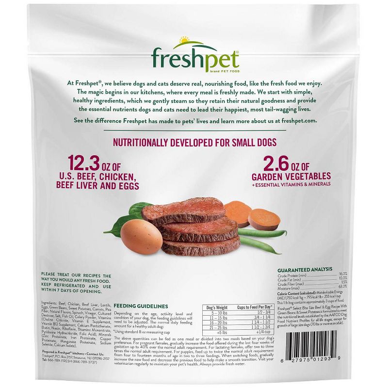Freshpet Select Small Dog Beef Roasted Meals Wet Dog Food - 1lb, 3 of 5
