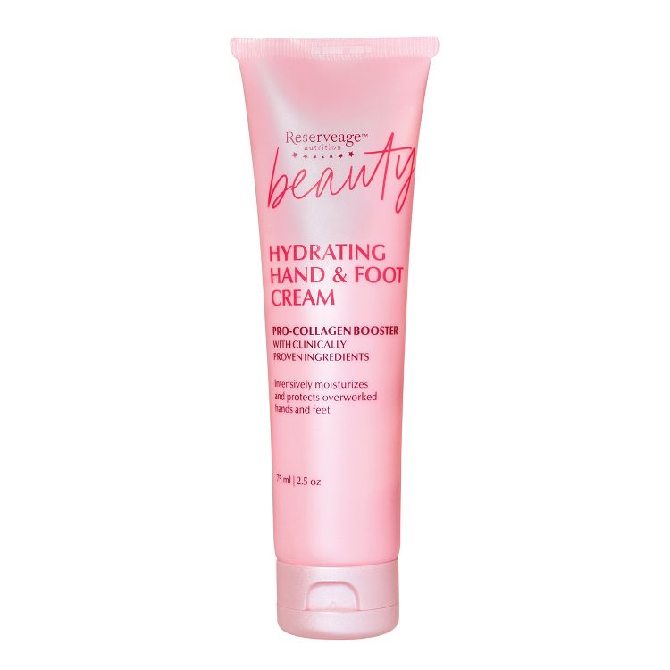 Reserveage Beauty, Hydrating Hand & Foot Cream with Pro-Collagen Booster and Micro-Encapsulated Copper Peptides, 2.5 oz, 1 of 7
