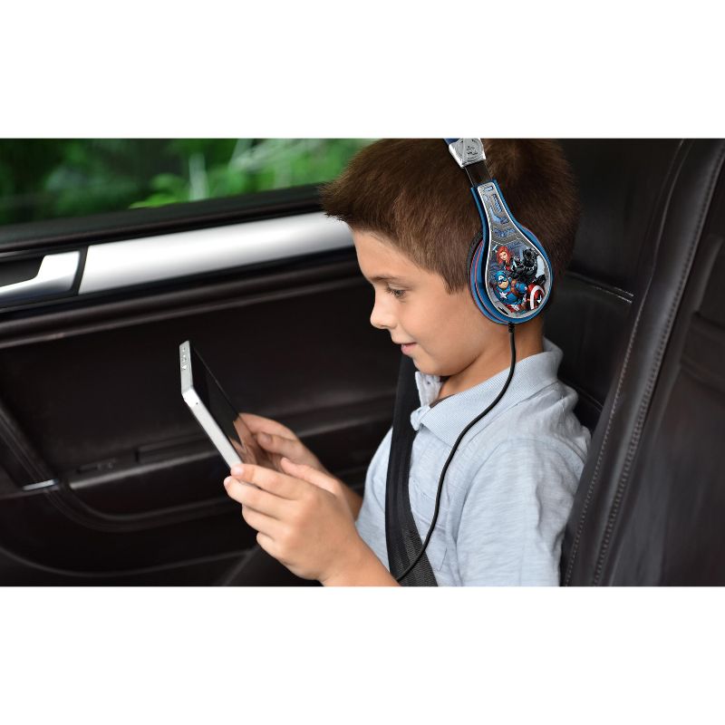 eKids Avengers Wired Headphones for Kids - Multicolored (AV-140GR.EXV1), 4 of 5