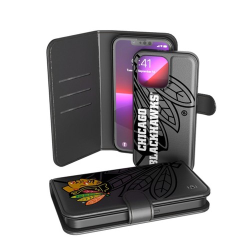 Keyscaper Chicago Blackhawks Monocolor Tilt Wallet Phone Case For