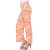 Women's Floral Paisley Wide Leg Palazzo Pants - White Mark - 3 of 4
