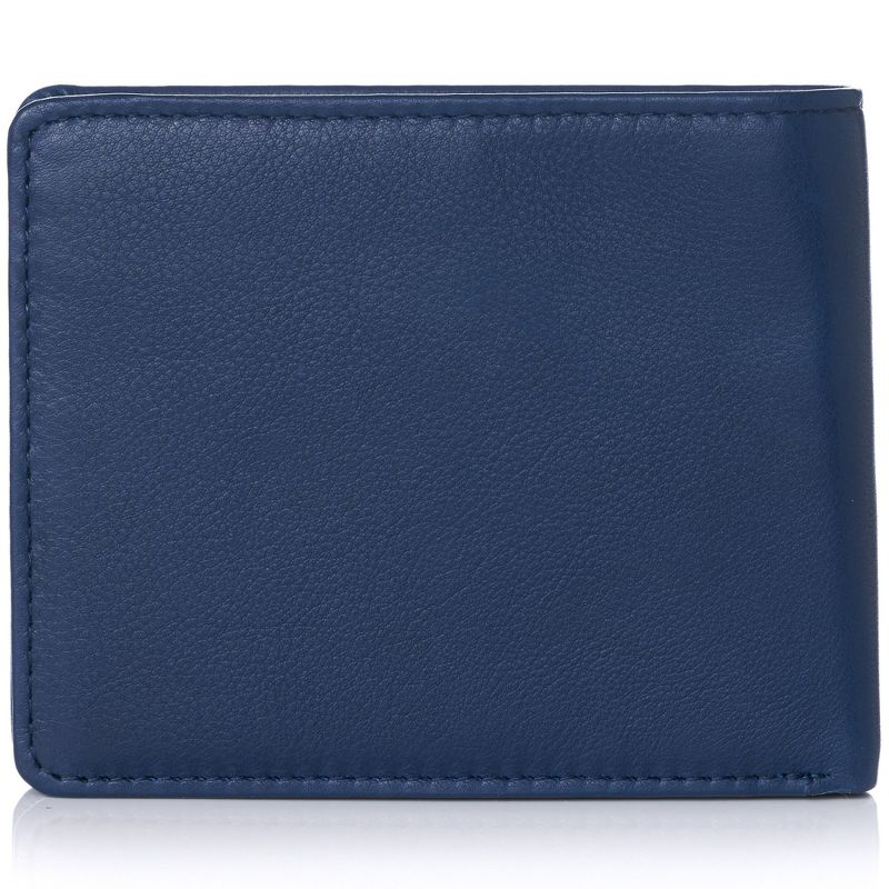 Alpine Swiss RFID Mathias Mens Wallet Deluxe Capacity Passcase Bifold With Divided Bill Section Camden Collection Comes in a Gift Box, 4 of 5