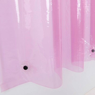 Radiant Border Dual-Tone Purple and Blue PEVA Shower Curtain Set