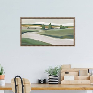 Amanti Art Peaceful Green Landscape by Jacob Q Framed Wall Art Print - 1 of 4