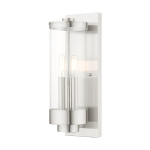 Livex Lighting Hillcrest 2 - Light Wall Light in  Brushed Nickel - 1 of 2