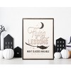Transpac Wood 32.25 in. Off-White Halloween Flying Lessons Framed Wall Art - 2 of 3