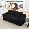 NicBex Convertible 2-in-1 Design Upholstered Loveseat Sofa Bed with Metal Frame,Futon Couch Sleeper Sofa for Living Room,Bedroom - 2 of 4