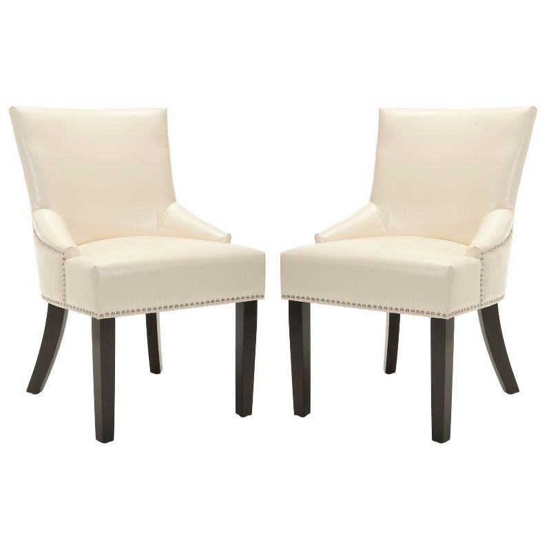 Lotus 19"H Side Chair (Set of 2) with Nail Heads  - Safavieh, 1 of 11