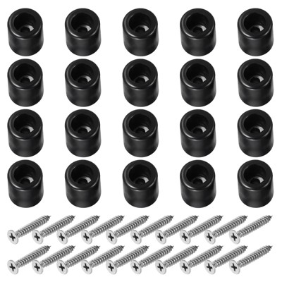 Unique Bargains Non Slip Rubber Durable Corrosion Resistant Furniture Pads 20 Pcs