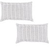 KAF Home Pleated Please Cotton Set of 2 Pillow Covers - 12 x 20-inch - 2 of 3