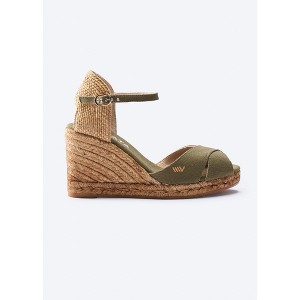 Aiguablava Limited Edition Canvas Espadrille Sandal Wedges - 1 of 4