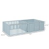 LAOTIES 81" Dog Whelping Box,2 Room Puppy Playpen with Removable Doors And Non Slip Base,Indoor Pen - 2 of 4