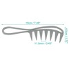 Unique Bargains Anti Static Hair Comb Wide Tooth for Thick Curly Hair Hair Care Detangling Comb For Wet and Dry 3 Pcs - 2 of 4