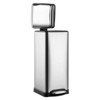 8 gal Step-Open Trash Can with Soft-Close Lid, Modern, Minimalistic for Home, Kitchen, Laundry Room, Office, Bedroom, Bathroom, Without Inner Bucket - 4 of 4