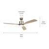 Kichler Lighting Ridley II 1 - Light Ceiling Fan in  Antique Pewter - 3 of 4
