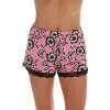 #FollowMe Womens Button-Down Pajama Shorts Set with Notch Collar  Chic & Comfy Loungewear (Pink - Floral Grande, Medium) - 4 of 4